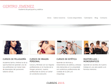 Tablet Screenshot of gertrujimenez.com